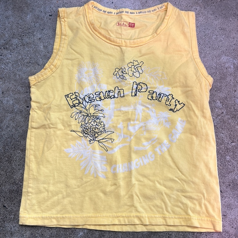 SHILAV Children’s Clothing Size 6X  Beach Party Tank Top